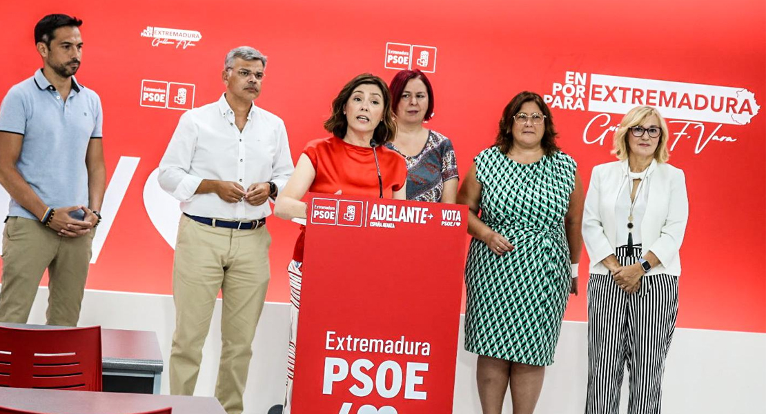 PSOE: “PP y VOX van a escenificar el Pacto de la Vergüenza en Extremadura esta semana”