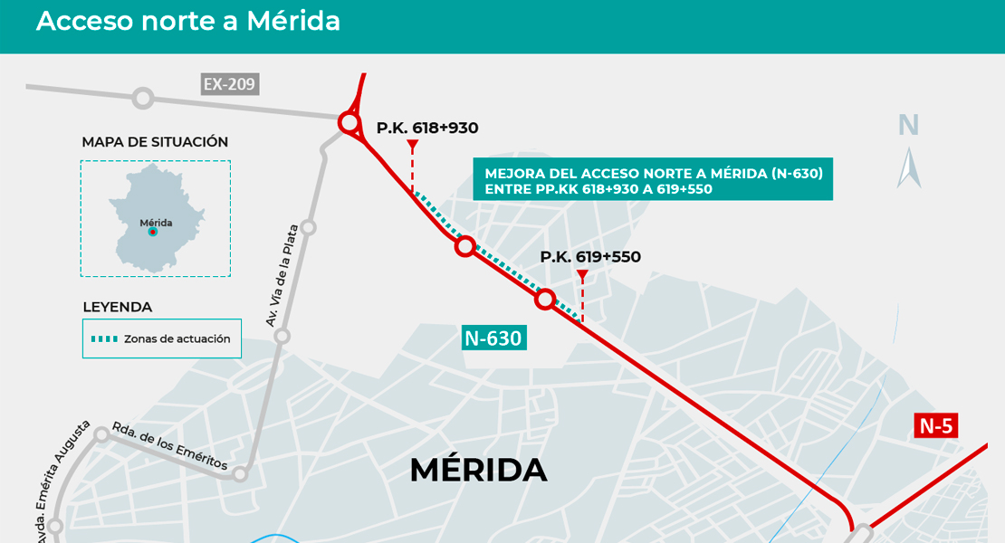 Así quedará el nuevo acceso a Mérida