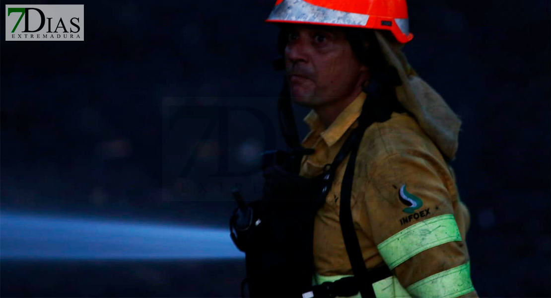 Un incendio quema unas 10 hectáreas de terreno agrícola y forestal en Sagrajas (BA)