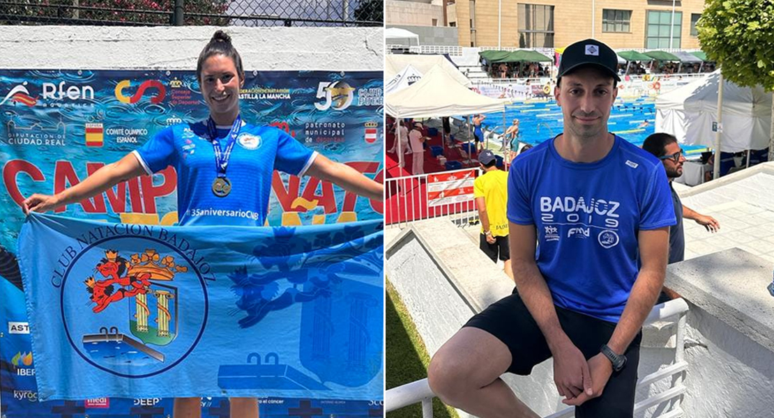 Dos nadadores del Club Natación Badajoz en el Campeonato de España Máster