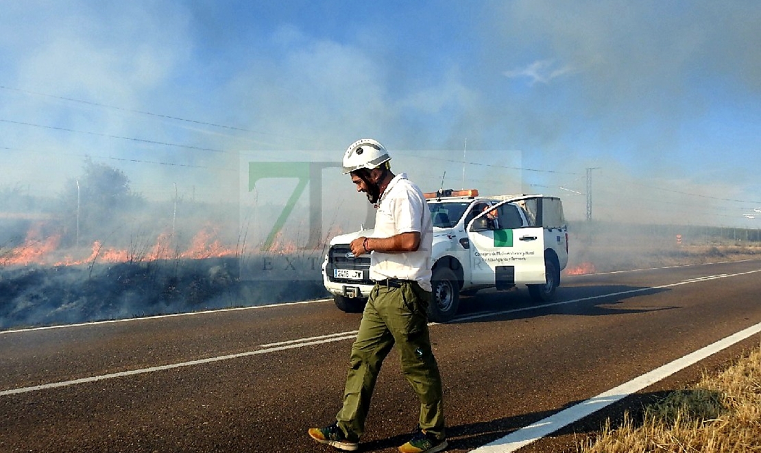 REPOR: Imágenes que deja el incendio forestal de la EX-209