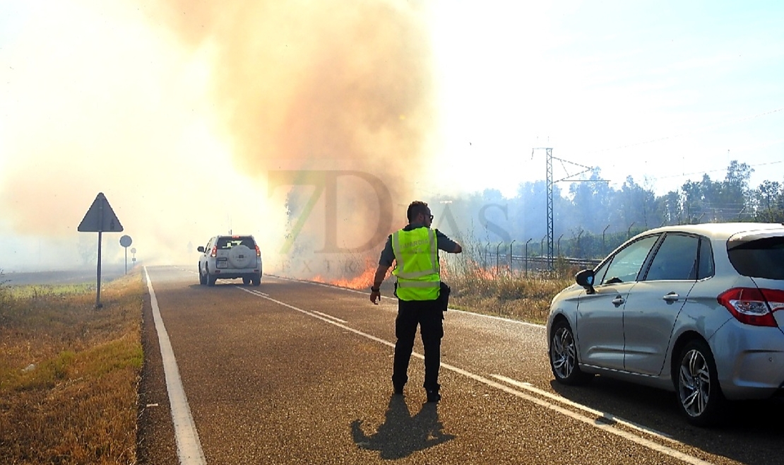 REPOR: Imágenes que deja el incendio forestal de la EX-209