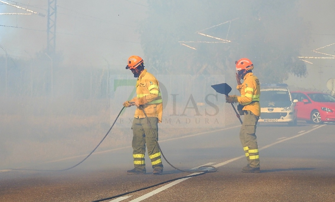 REPOR: Imágenes que deja el incendio forestal de la EX-209