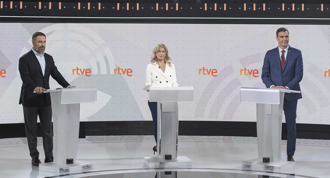 OPINIÓN: Sánchez, Díaz y Abascal anulan a Feijóo en el debate a tres