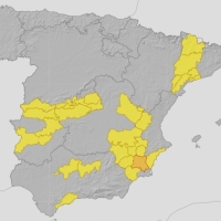 Parte de Extremadura en alerta amarilla