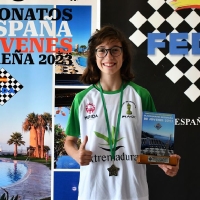 Esther Prieto, subcampeona de España de Ajedrez rápido Sub 12