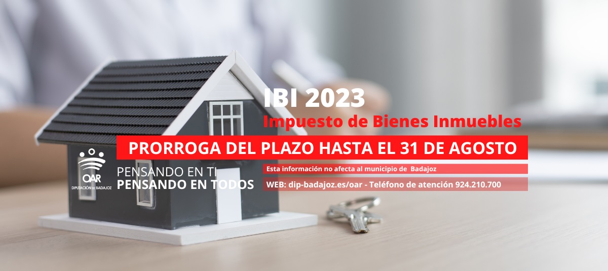 Los contribuyentes de la provincia de Badajoz podrán pagar el IBI hasta el 31 de agosto