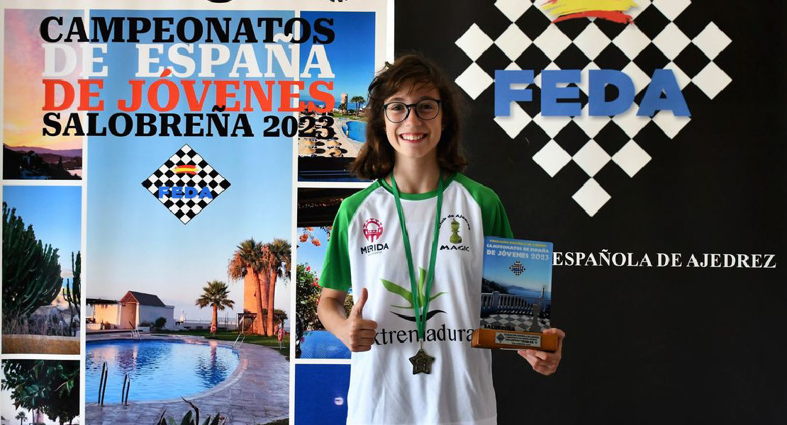 Esther Prieto, subcampeona de España de Ajedrez rápido Sub 12