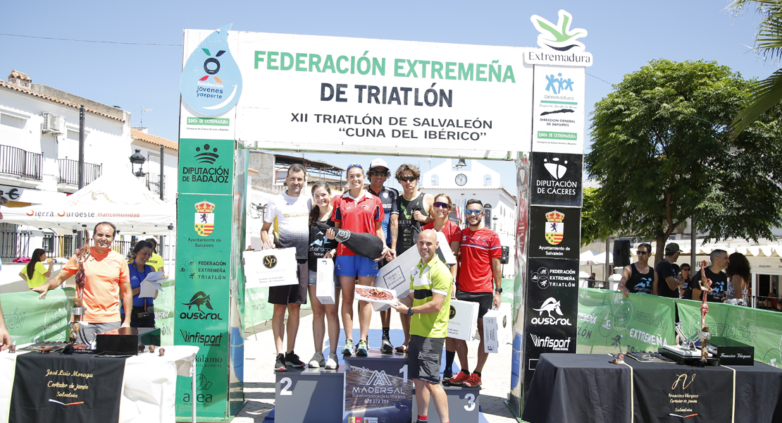 Gran espectáculo en el XII Triatlón de Salvaleón Cuna del Ibérico