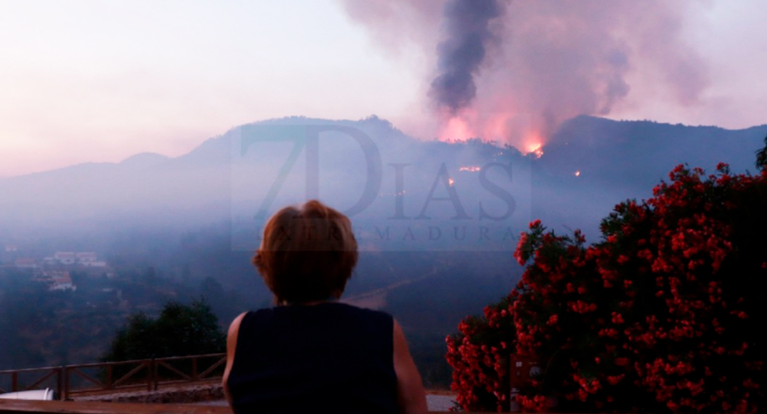 Desoladoras imágenes que deja el incendio de Portugal cerca de Extremadura