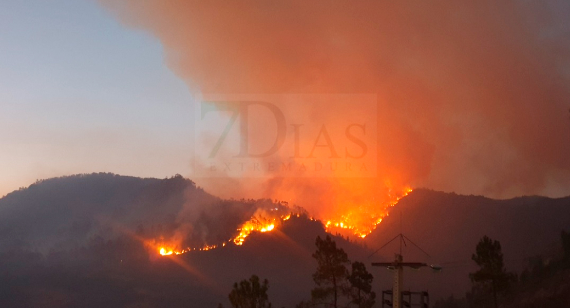 Desoladoras imágenes que deja el incendio de Portugal cerca de Extremadura