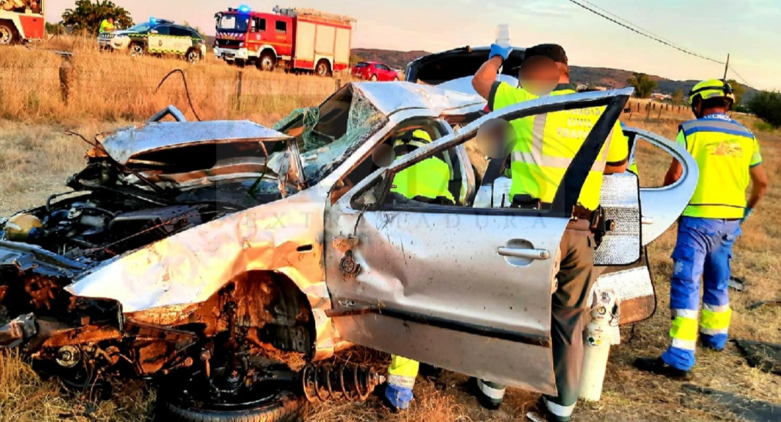 Un joven de 21 años grave tras un accidente en el norte de Extremadura