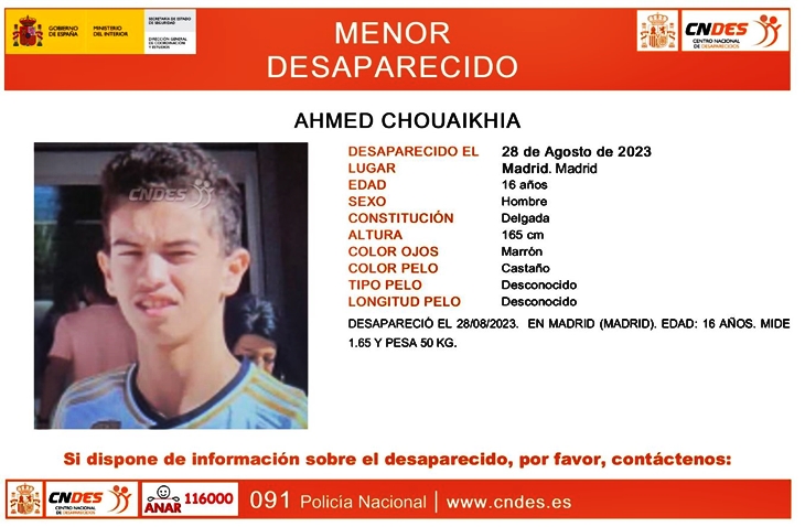 Buscan a un menor desaparecido durante sus vacaciones