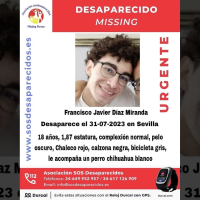 Buscan a un joven de 18 años desaparecido