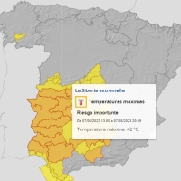 Extremadura en alerta naranja por temperaturas superiores a 40 grados