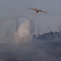 Estabilizado el incendio de Valencia de Alcántara