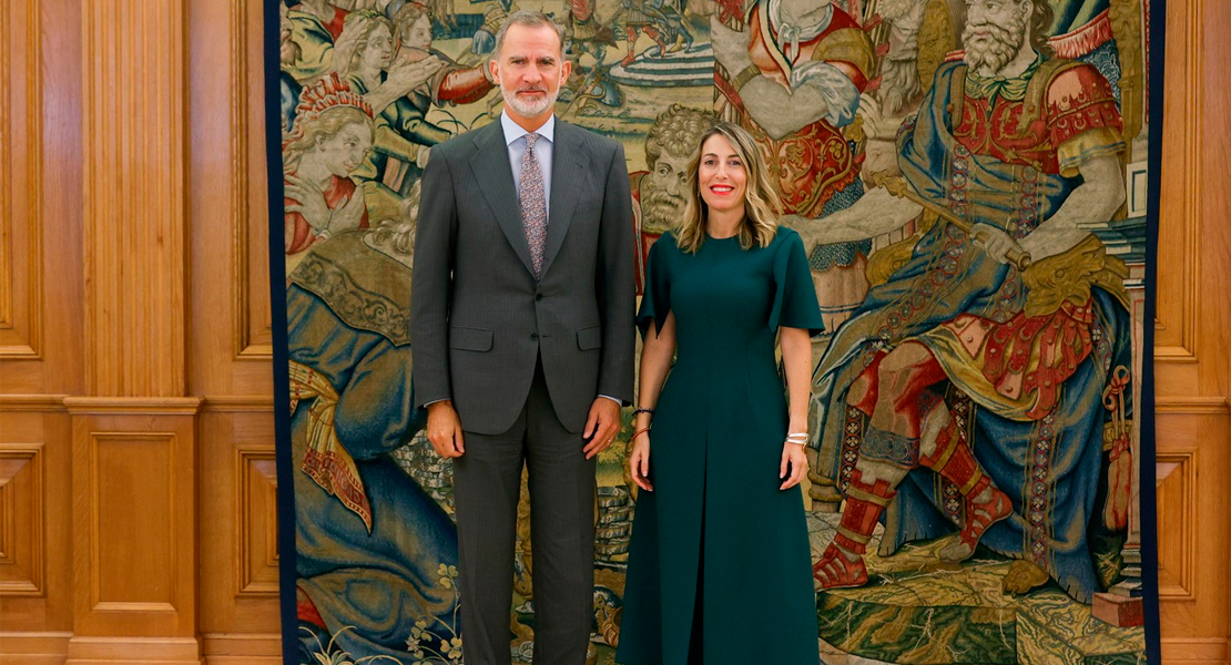 La presidenta de Extremadura se reúne con el Rey de España, Felipe VI