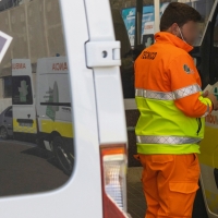 Trasladado grave hasta el Hospital tras un accidente laboral en Torremejía (BA)