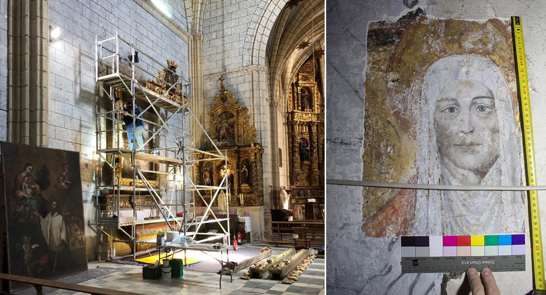 Salen a la luz pinturas del S XV en una histórica iglesia extremeña