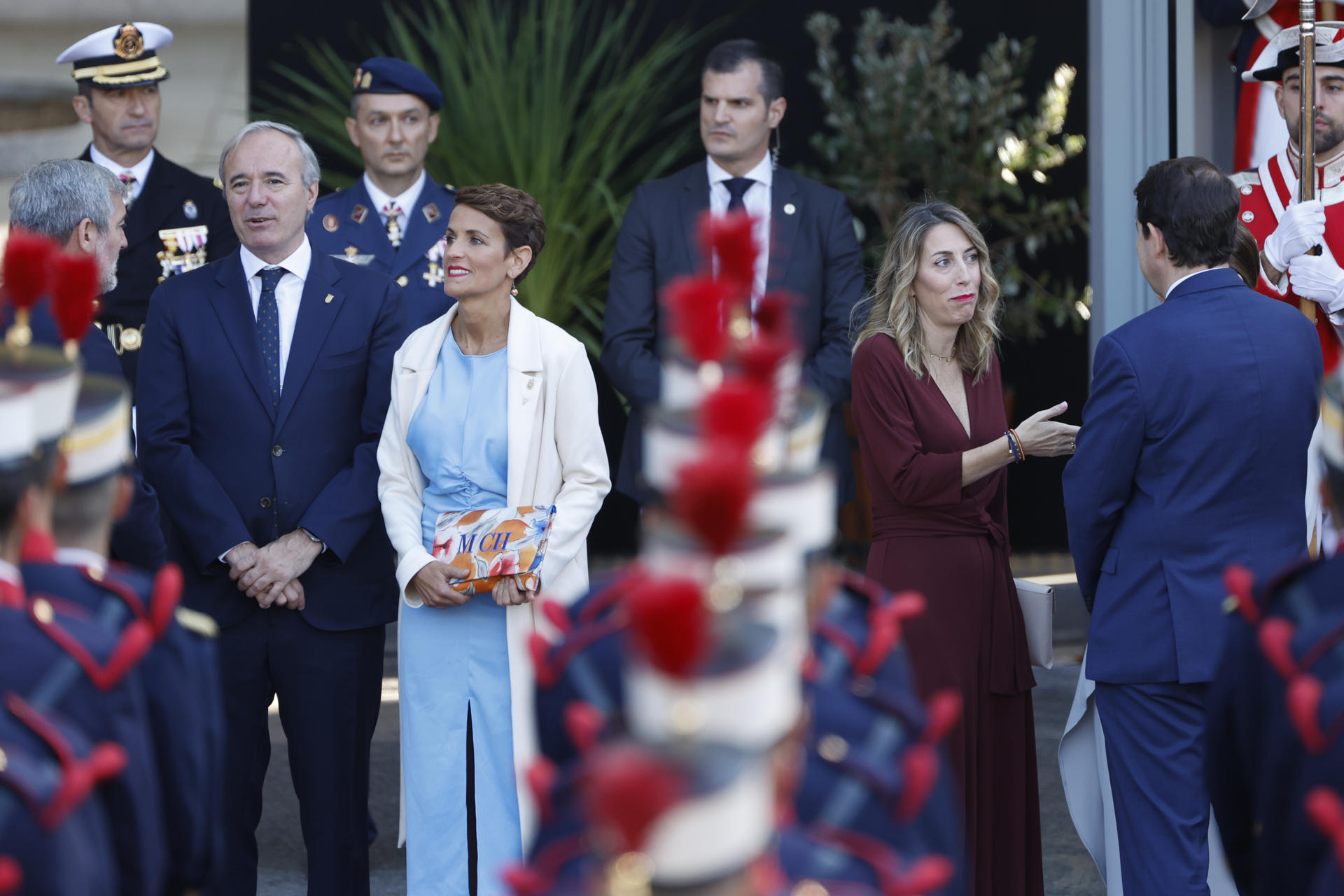 Imágenes de Guardiola en el desfile de Día de la Fiesta Nacional en Madrid