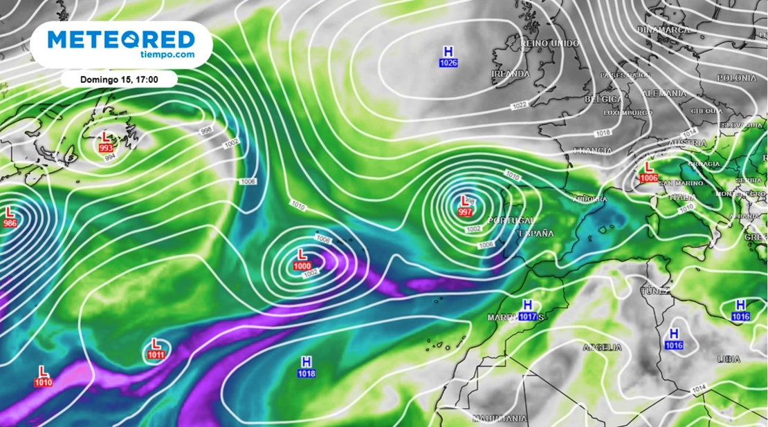 Cambio de tiempo: un río atmosférico afectará a la Península y traerá lluvias abundantes