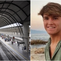 Una cámara capta a Álvaro Prieto subido en el techo del tren donde fue encontrado