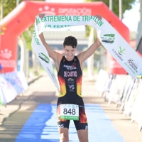 Eneko de Castro y María Remedios Mendoza ganan el VIII Duatlón Cros Villa de Montijo