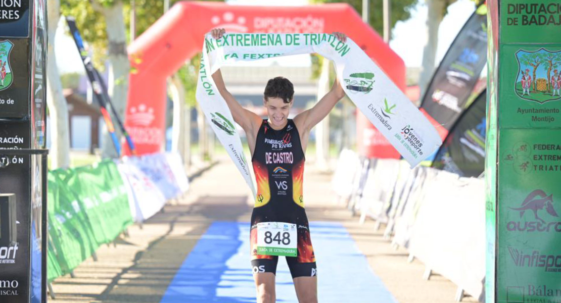 Eneko de Castro y María Remedios Mendoza ganan el VIII Duatlón Cros Villa de Montijo