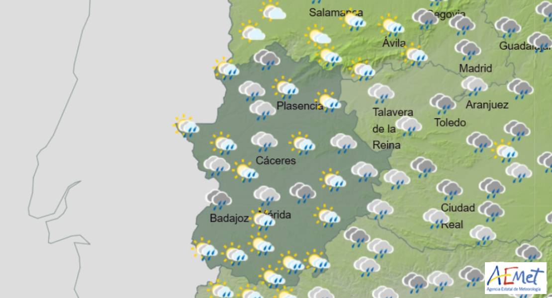 Llegan las esperadas lluvias a Extremadura