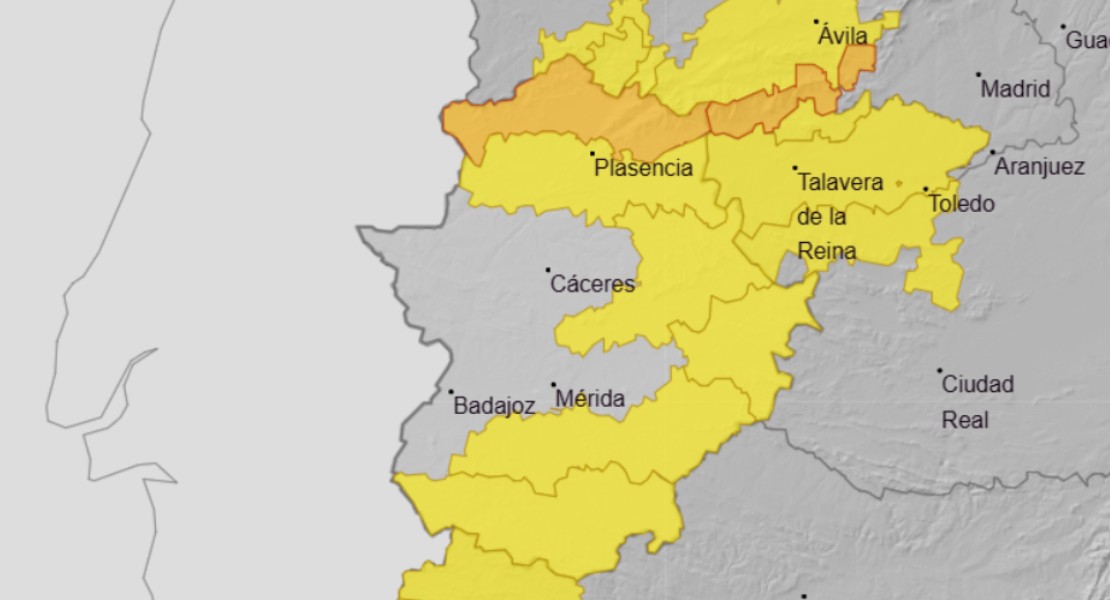 Amplían la alerta amarilla a la provincia de Badajoz