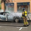 El incendio de un vehículo alerta a los vecinos del Cerro Gordo en Badajoz