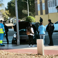 Trasladada hasta el Hospital una joven tras chocar contra una farola en Badajoz