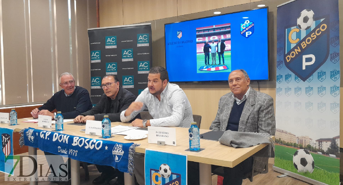 El CP Don Bosco firma un acuerdo con el Atlético de Madrid para llevar al club pacense a lo más alto