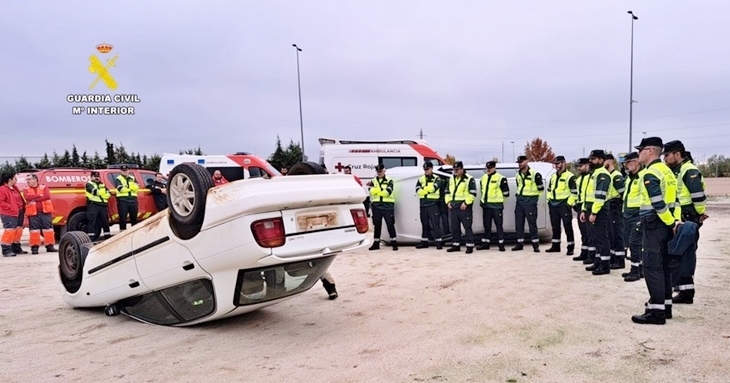 La Guardia Civil trabaja en primeros auxilios ante siniestros viales y excarcelaciones