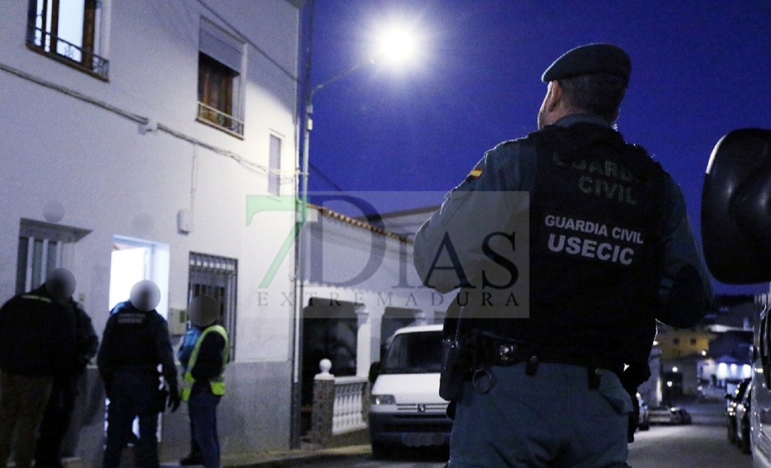 Operación Antidroga en la localidad pacense de Zahinos (BA)