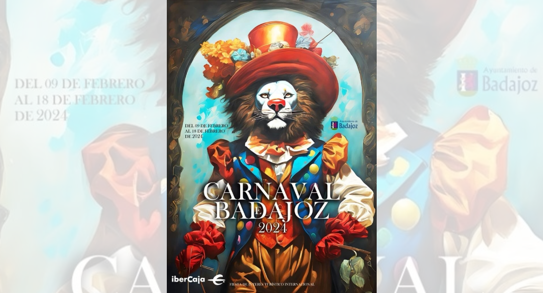 Este es el cartel del Carnaval de Badajoz 2024