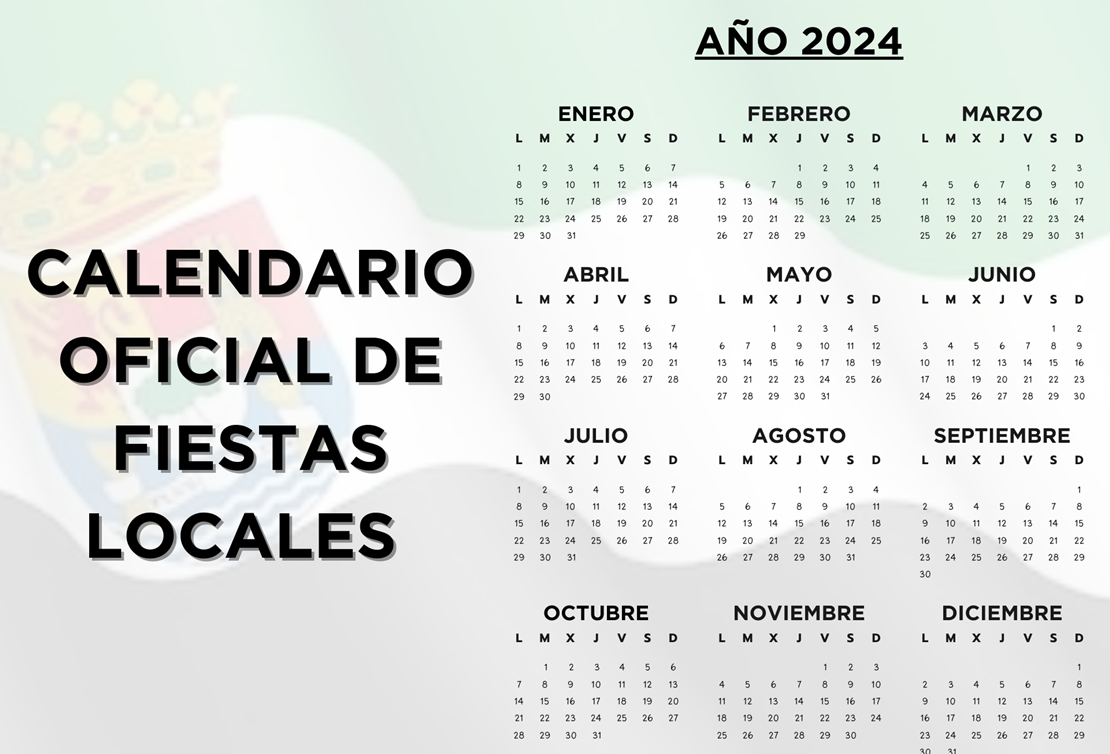 Aprueban el calendario de festivos para el 2024 en Extremadura