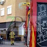 Incendio en un bar de la avenida María Auxiliadora en Badajoz