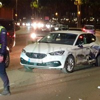 Gran retención tras un accidente en la Ronda de Circunvalación de Badajoz