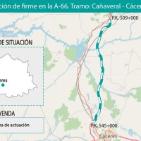 Obras de rehabilitación en la Autovía Ruta de la Plata