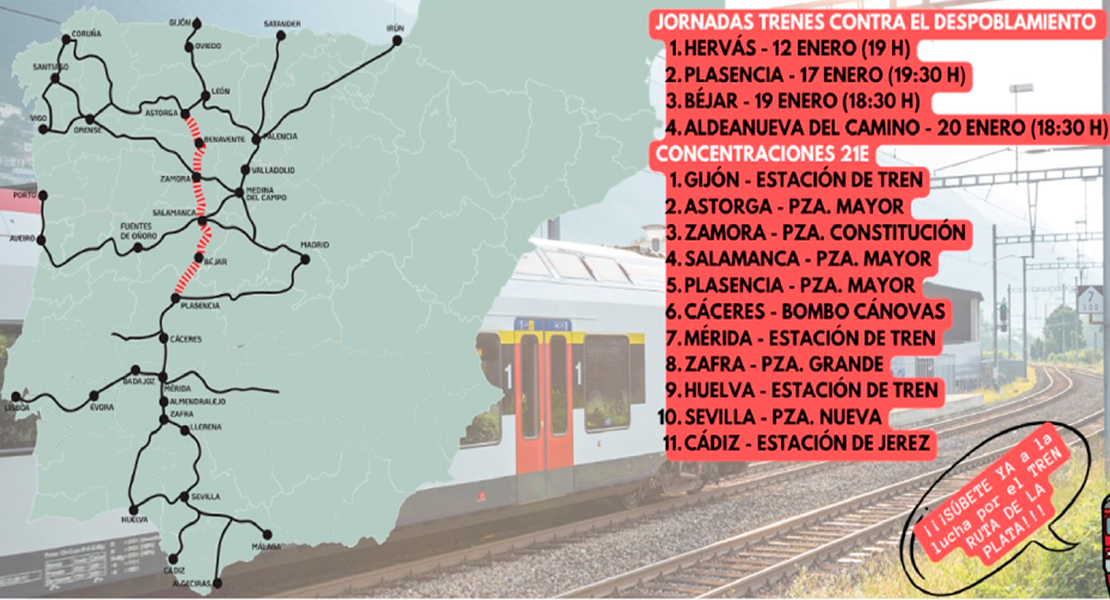 El oeste peninsular se está uniendo porque quieren dejarlo sin Ruta de la Plata hasta 2050