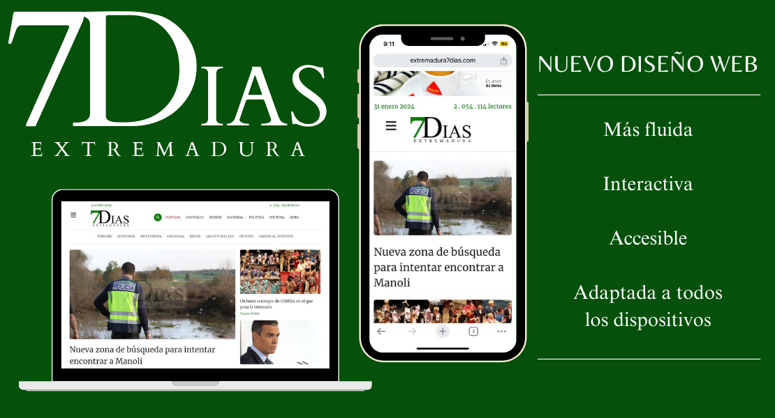 Extremadura7Días estrena nuevo diseño web