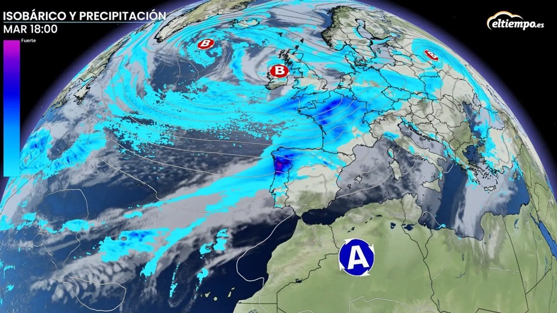 Así arranca el tiempo en 2024: las lluvias llegan a más zonas