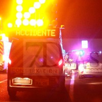 Accidente de madrugada en Extremadura tras chocar contra unos caballos en la N-V