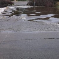 El temporal causa estragos: corte total de una carretera extremeña