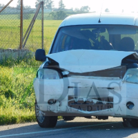 Accidente en la carretera de Badajoz-Olivenza