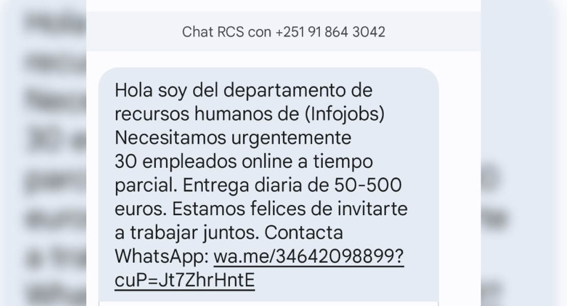 Cuidado, no piques: nueva estafa por SMS en España