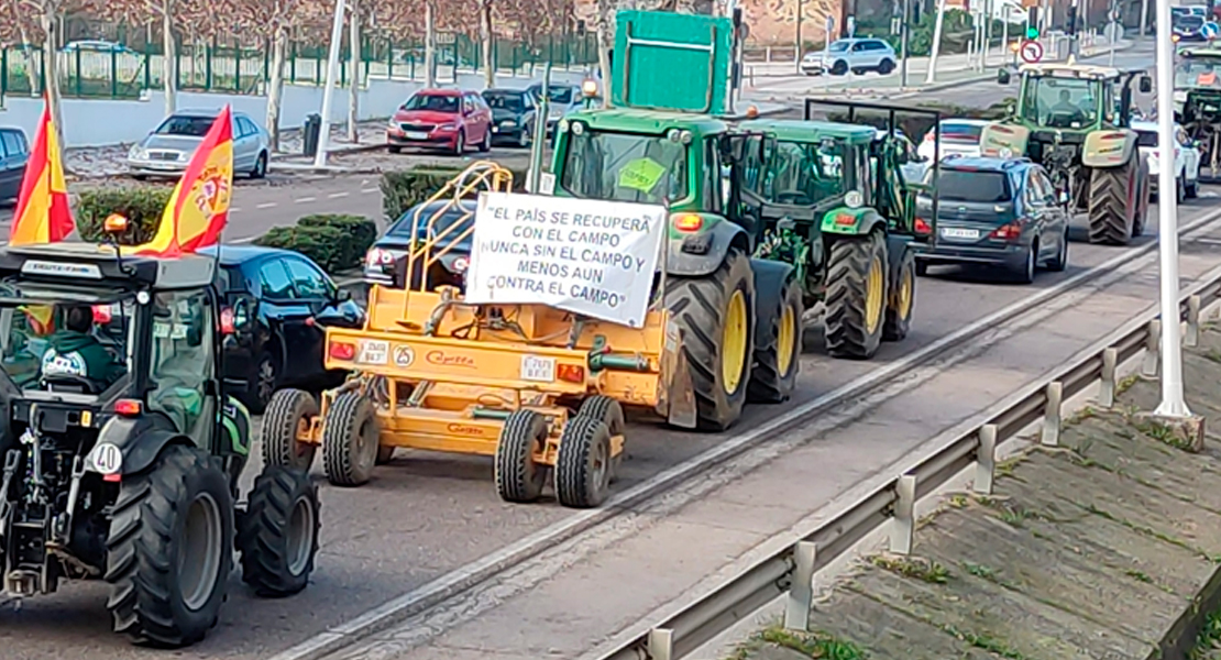 Carreteras intransitables por las movilizaciones agrícolas en Badajoz