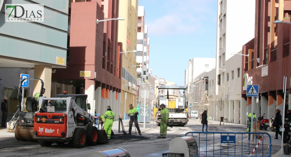 Comienzan las obras de asfaltado en el centro de Badajoz