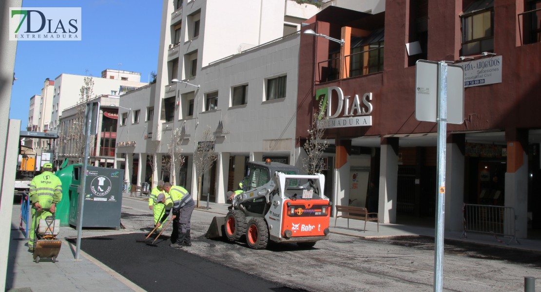 Comienzan las obras de asfaltado en el centro de Badajoz